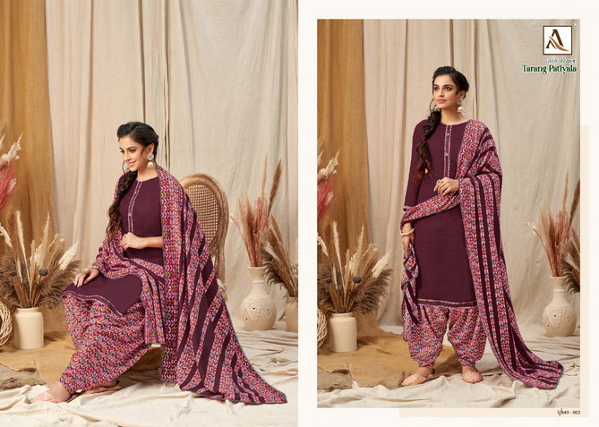 Alok Tarang Patiyala Winter Casual Daily Wear Printed Wool Pashmina Collection